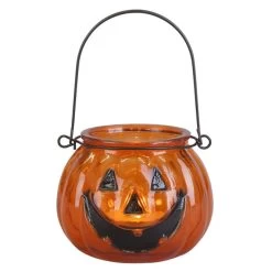 Teelichtglas - Kürbis - Ca. 10 X 8 Cm