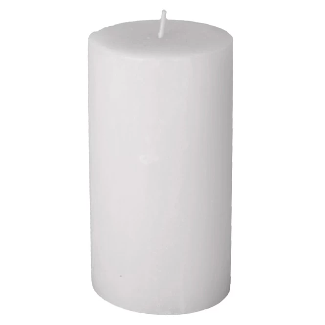 Stumpenkerze - Rustic - Ca. 7 X 13 Cm - Weiß