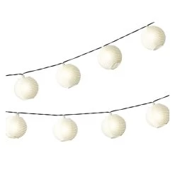 10er LED-Solarlichterkette - Lampions - Ca. 4,5 M