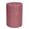 Stumpenkerze - Rustic - Ca. 7 X 8 Cm - Altrosa
