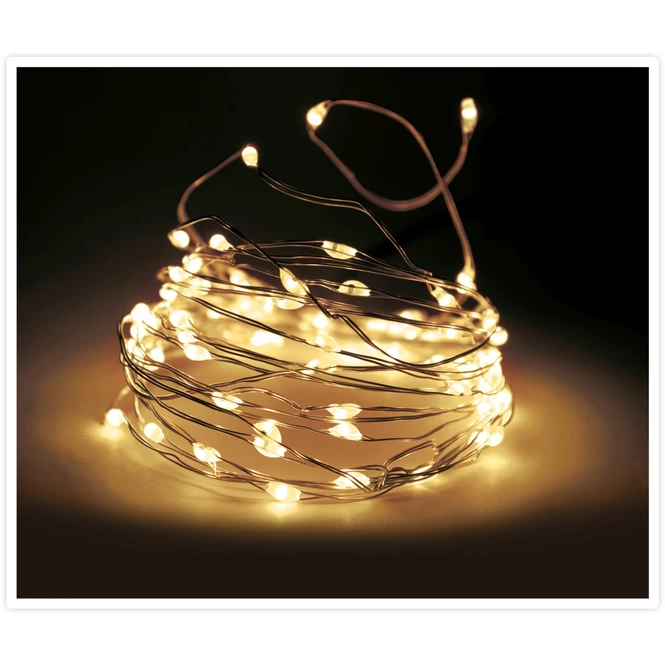 20er LED-Lichterdraht - Ca. 95 Cm - Verschiedene Farben – Bild 2