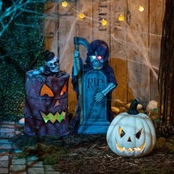 LED-Ölfass - Aus Magnesia - Ca. 26 X 25 X 48 Cm