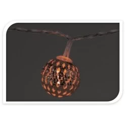 10er LED-Kugellichterkette - Ca. 130 Cm - Verschiedene Farben