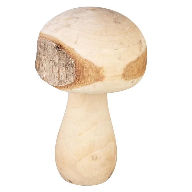 Pilz - Aus Holz - Ca. 13,5 Cm - In Braun