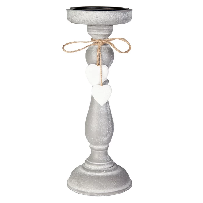 Kerzenständer - Aus Holz - Ca. 9,5 X 9, 5x 27,5 Cm