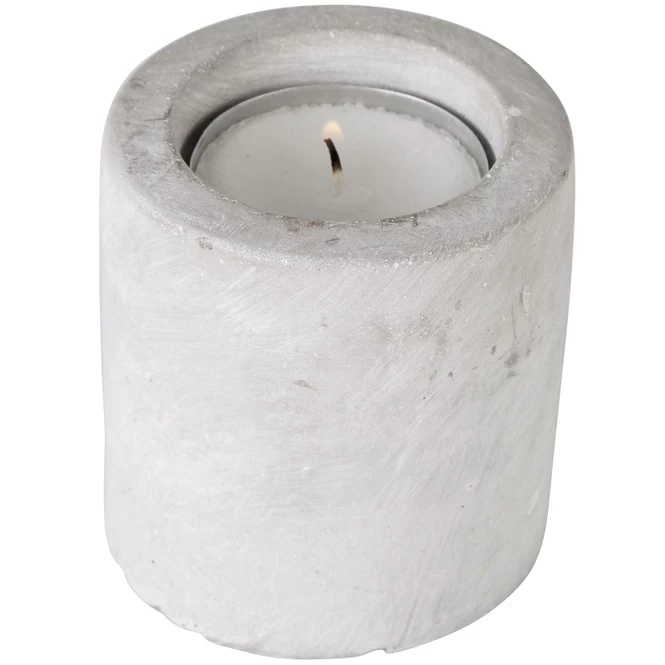 Kerzenhalter - Aus Zement - 8 X 6 Cm – Bild 3