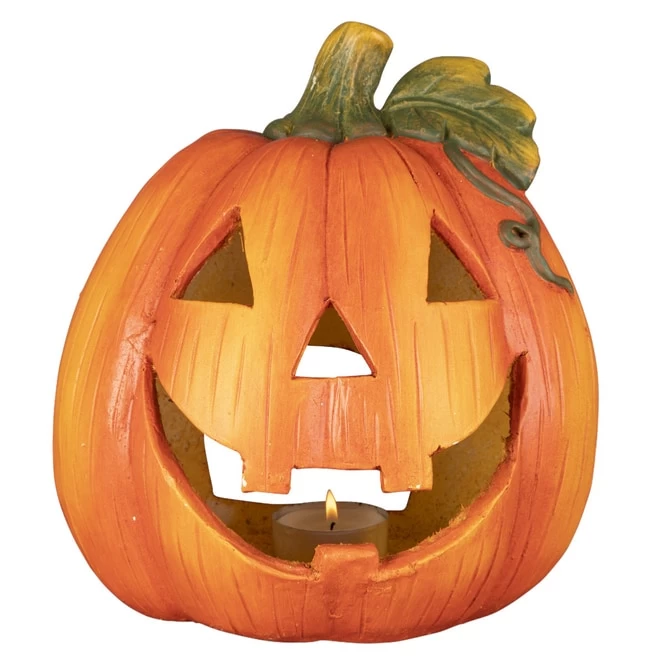 Windlicht - Kürbis - Aus Magnesia - Ca. 26 X 26 X 27,5 Cm – Bild 2