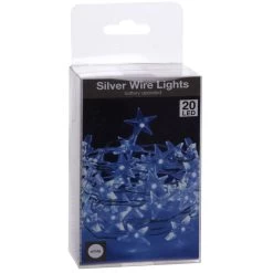 20er LED-Lichterkette - Sterne - Ca. 1 M