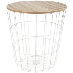 Beistelltisch - Ø = Ca. 39 Cm - Weiß