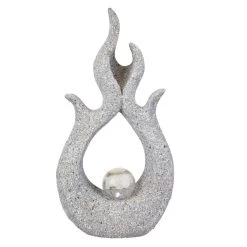 Solar-Standdeko - Flammen - Ca. 27,5 X 13 X 51 Cm