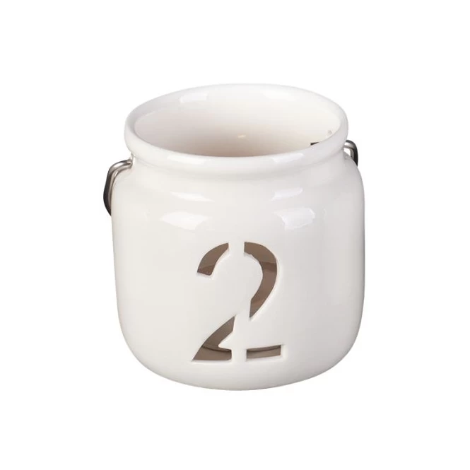 Teelichthalter - Advent - Aus Keramik - Ca. 7,5 X 7,5 X 7 Cm - 4 Stück – Bild 7