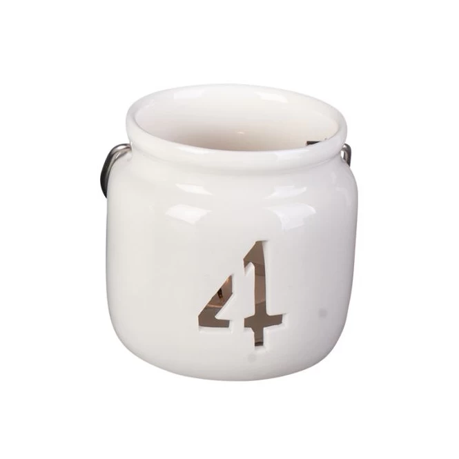 Teelichthalter - Advent - Aus Keramik - Ca. 7,5 X 7,5 X 7 Cm - 4 Stück – Bild 5