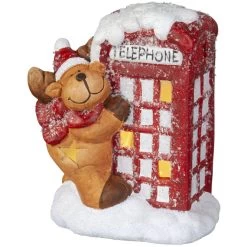 LED-Rentier - Aus Keramik - Ca. 11 X 9 X 14,5 Cm