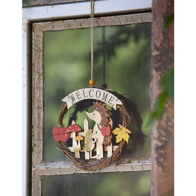 Dekohänger - Kranz - Aus Weide - Ø = 17 Cm