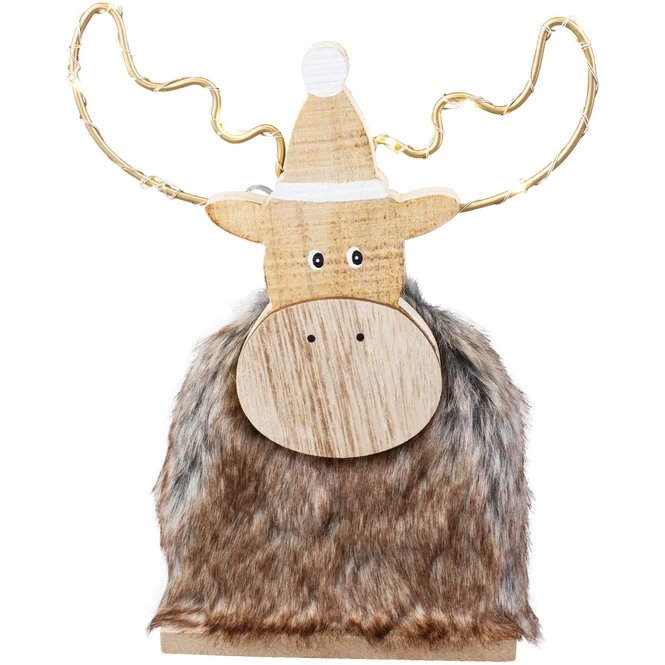 Rentier - Aus Holz - Ca. 13 X 5 X 24 Cm