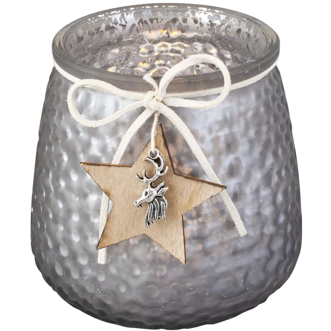 Teelichtglas - Stern - Ca. 9,5 X 9,5 X 10 Cm - 1 Stück – Bild 4