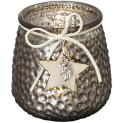 Teelichtglas - Stern - Ca. 9,5 X 9,5 X 10 Cm - 1 Stück