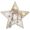 LED-Standdeko - Stern - Aus Holz - Ca. 27,5 X 4,5 X 26 Cm