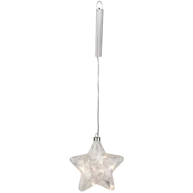 LED-Stern - Aus Glas - Ca. 14 X 5 X 15 Cm