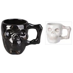 Tasse - Totenkopf - Aus Dolomit - 9,5 X 9,5 X 13,5 Cm - 1 Stück