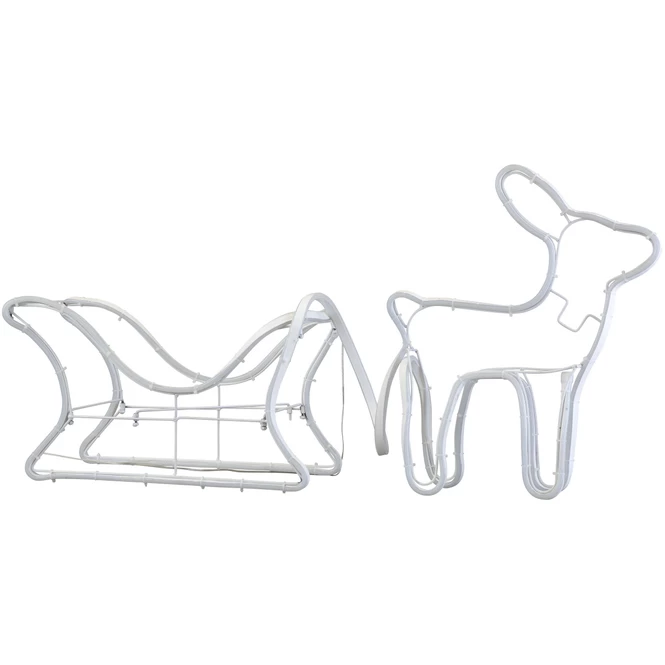 LED-Rentier Mit Schlitten - 77,5 X 5 X 65,5 Cm – Bild 2