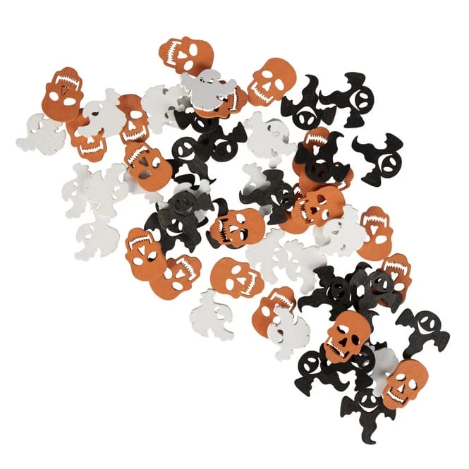 Streudeko - Halloween - Aus Holz - 60 Stück