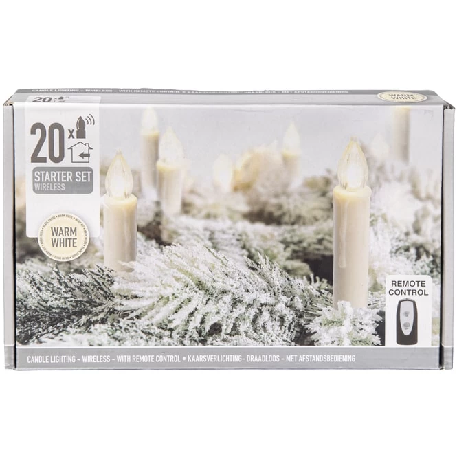 LED-Kerzen - Warmweiß - 20 Stück – Bild 2