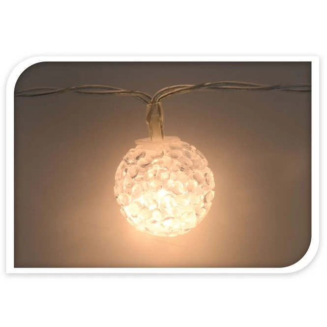 10er LED-Lichterkette - Schneebälle - Ca. 1 M – Bild 4