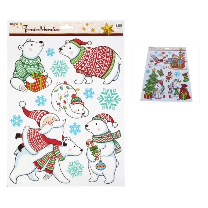 Fensterbilder - Weihnachten - 1 Bogen – Bild 3