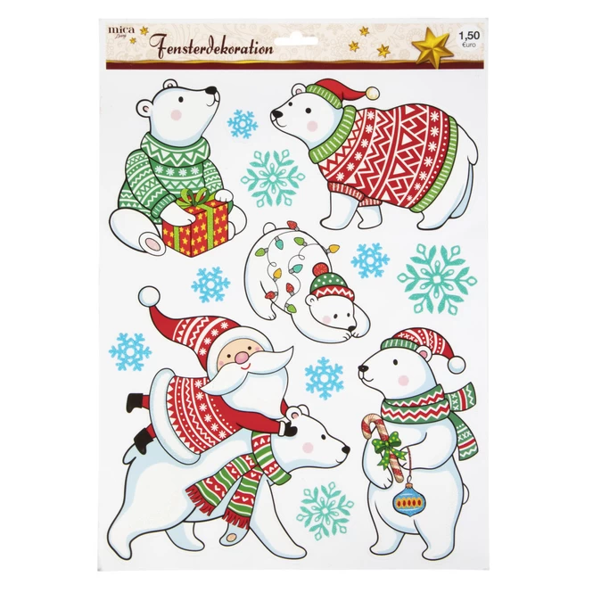 Fensterbilder - Weihnachten - 1 Bogen – Bild 2