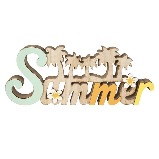 Deko-Schriftzug - Summer - Aus Holz - Ca. 30,5 X 2 X 12,5 Cm – Bild 2