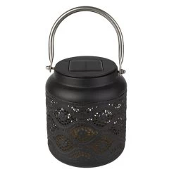 LED-Solarlaterne - Ca. 12,5 X 12,5 X 21,5 Cm