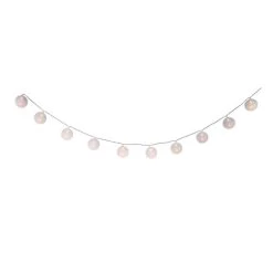 10er LED-Kugellichterkette - Ø = Ca. 6 Cm - Weiß