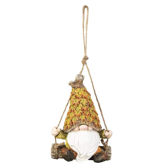 Dekohänger - Herbstwichtel - Aus Polyresin - Ca. 12 X 8,5 X 17,5 Cm – Bild 2