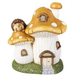 LED-Pilzhaus - Aus Magnesia - Ca. 30 X 23 X 34,5 Cm