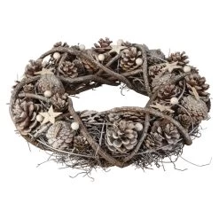 Dekokranz - Aus Holz - Ø = Ca. 34 Cm