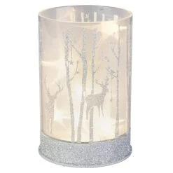 LED-Zylinder - Hirsche - Aus Glas - Verschiedene Größen
