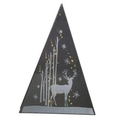 LED-Pyramide - Hirsch - Aus Glas - Verschiedene Größen