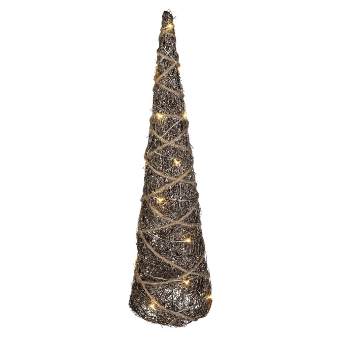 LED-Kegel - Aus Rattan - Verschiedene Größen