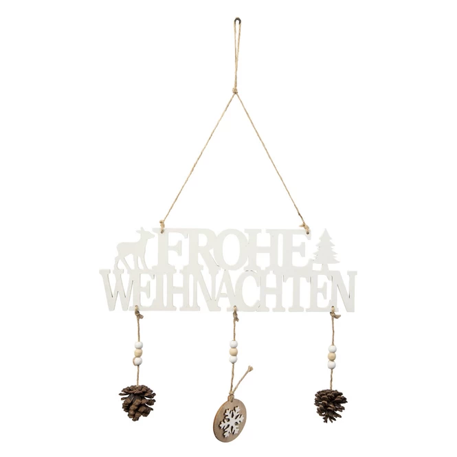 Dekohänger - Frohe Weihnachten - Aus Holz - Ca. 45 X 29 Cm