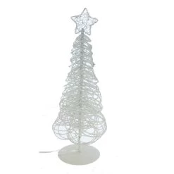 Baum Weiß Mit LED - Ca. 30 Cm