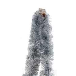 Lamettagirlande Silber/weiß - Ca. 7,5 X 200 Cm