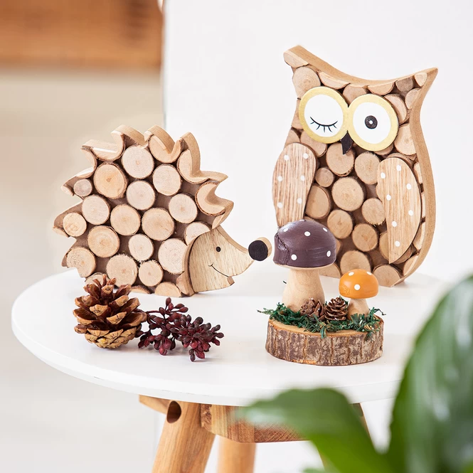 Pilze - Aus Holz - Ca. 7 X 7 X 8 Cm