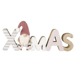 Deko-Schriftzug - XMAS - Aus Holz - Ca. 25,5 X 2 X 10,5 Cm