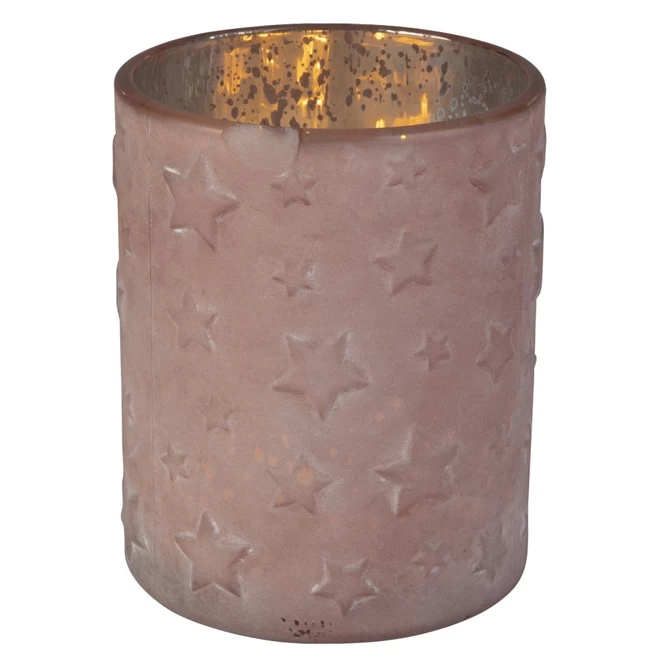 Teelichtglas - Sterne - Ca. 10 X 12 Cm – Bild 2