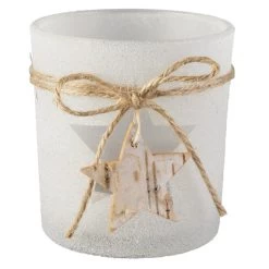 Teelichtglas - Stern - Ca. 7,5 X 8 Cm
