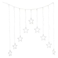 325er LED-Lichtervorhang - Sterne - Ca. 120 X 120 Cm