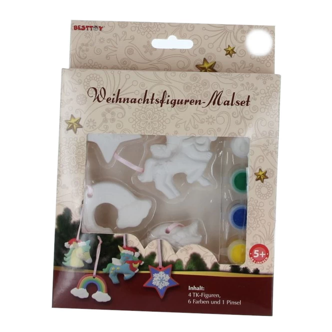 Weihnachtsfiguren-Malset - Terrakotta - Einhorn