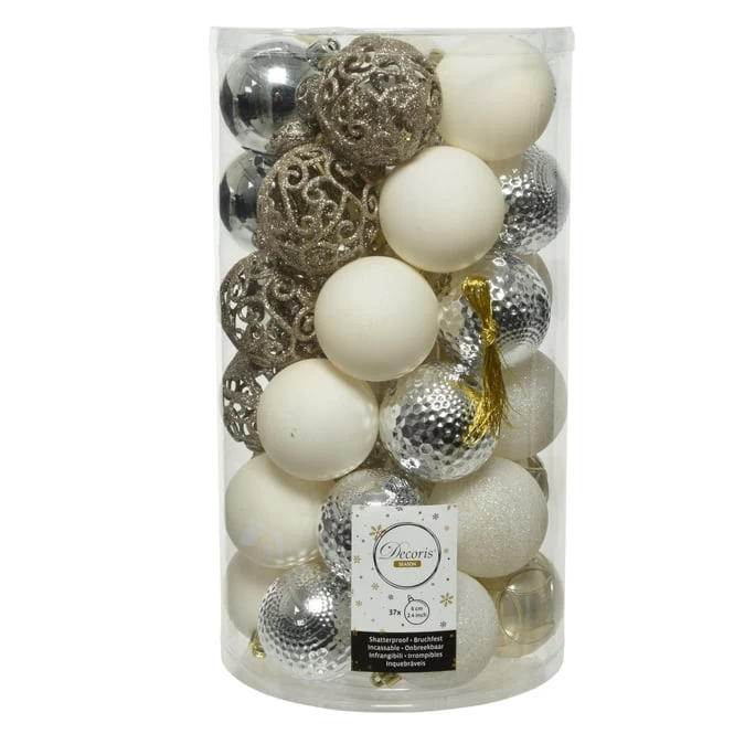 Christbaumkugeln - Bright Luxury - Ø = Ca. 6 Cm - 37 Stück