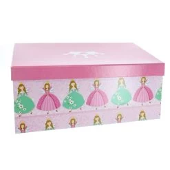 Geschenkbox - S - Prinzessin Rosa - Aus Papier - Ca. 20 X 12,5 X 7,5 Cm